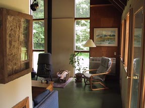 Inside the
cabin