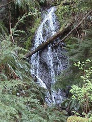 Wintertime waterfall